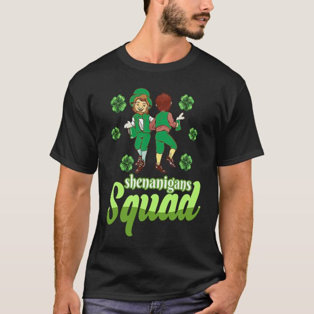 Shenanigans Squad St Patricks Day T-Shirt (Front)