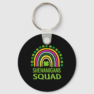 Shenanigans Squad St Patrick's Day Women Girls Mes Key Ring