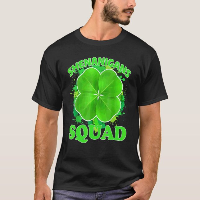 Shenanigans Squad Teacher St Patricks Day Shenanig T-Shirt (Front)
