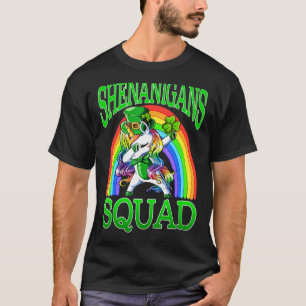 Shenanigans Squad Unicorn St Patrick's Day T-Shirt