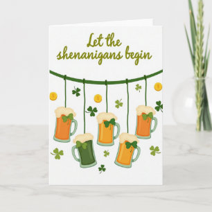 Shenanigans St Patricks Day Card
