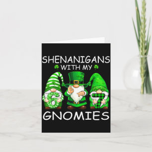 Shenanigans with gnomies funny 6 7 meme st patrick card