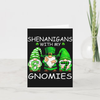 Shenanigans with gnomies funny 6 7 meme st patrick card