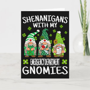 Shenanigans With My Emergency Department St Patric Card