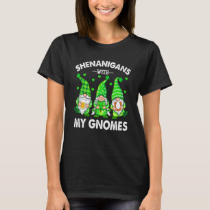 Shenanigans With My Gnomes St Patrick's Day Crew T-Shirt