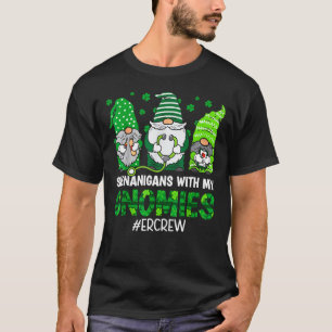Shenanigans With My Gnomies ER Nurse St Patricks D T-Shirt