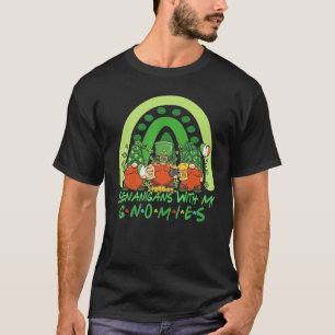 Shenanigans With My Gnomies Patricks Day Cute Gnom T-Shirt