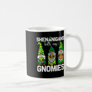 Shenanigans With My Gnomies Shamrock Leopard Patri Coffee Mug