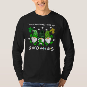 Shenanigans With My Gnomies St Patrick's Day Gnome T-Shirt