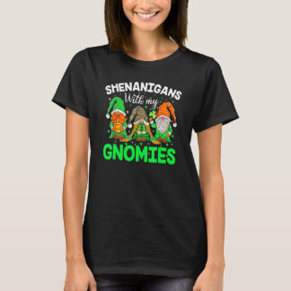 Shenanigans With My Gnomies St Patrick's Day Gnome T-Shirt