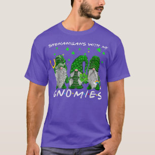 Shenanigans With My Gnomies St Patrick's Day Shamr T-Shirt