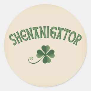 Shenanigator Classic Round Sticker