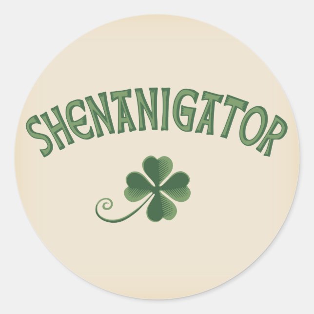 Shenanigator Classic Round Sticker (Front)