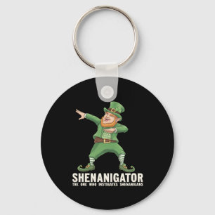Shenanigator Dabbing Leprechaun St Patrick's Day Key Ring