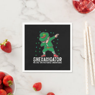 Shenanigator Dabbing St Patrick's Day Shenanigans  Napkin