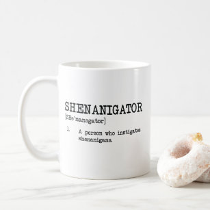 Shenanigator Definition Funny St Patrick's Day Coffee Mug