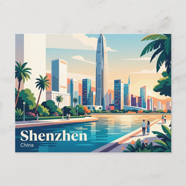 Shenzhen, China Postcard (Front)