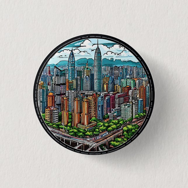 Shenzhen city 3 cm round badge (Front)