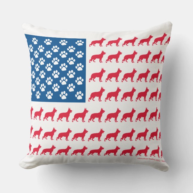 Shepard-Flag Patriotic Cushion (Front)