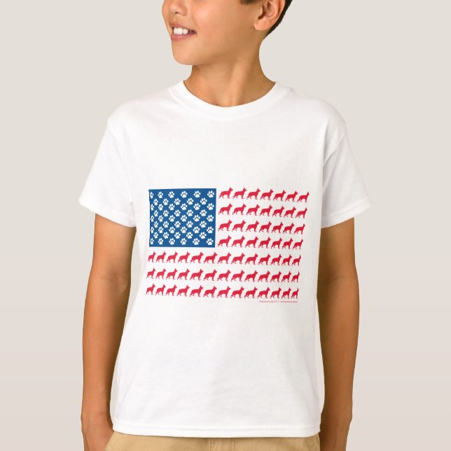Shepard-Flag Patriotic T-Shirt (Front)