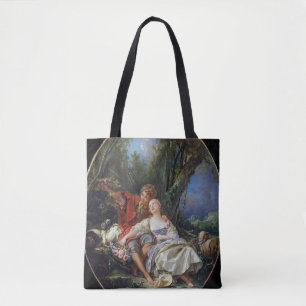 Shepherd and Shepherdess Reposing by Boucher       Tote Bag
