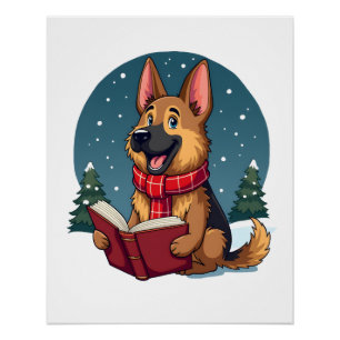 Shepherd Caroling Night Poster
