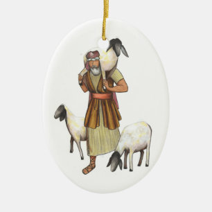 Shepherd Ceramic Ornament