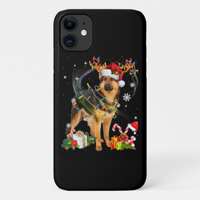 Shepherd Christmas Dog Case-Mate iPhone Case (Back)