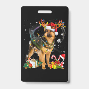Shepherd Christmas Dog ID Badge