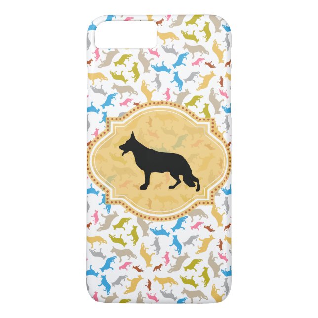 Shepherd Dog pattern Primavera Case-Mate iPhone Case (Back)