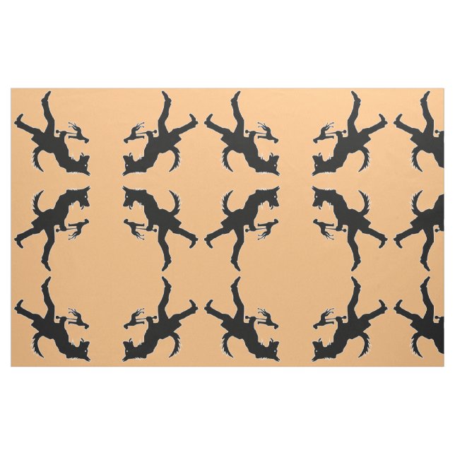 Shepherd dog silhouette fabric (Fat Quarter)