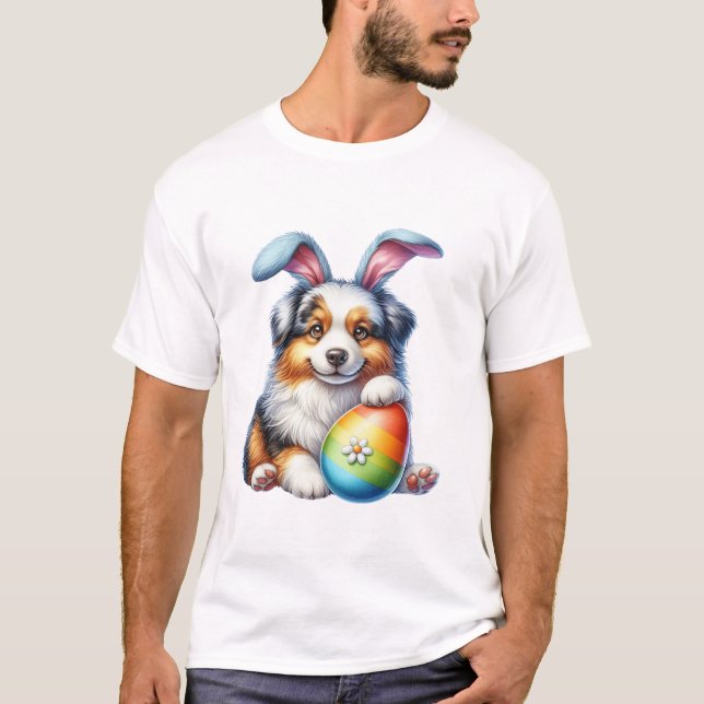 Shepherd Easter Dog T-Shirt (Front)