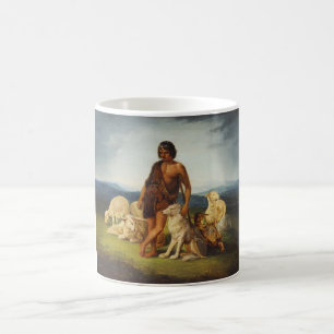 Shepherd in a Rural Landscape Coffee Mug