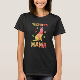 Shepherd Mama Paw Lovers Puppies Dog Owners French T-Shirt