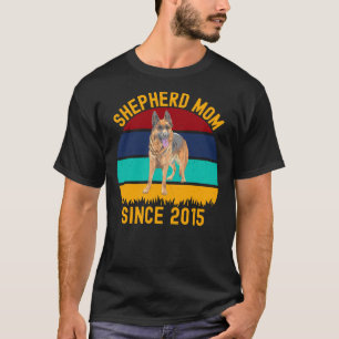 Shepherd Mom Since 2015 Dogs T-Shirt