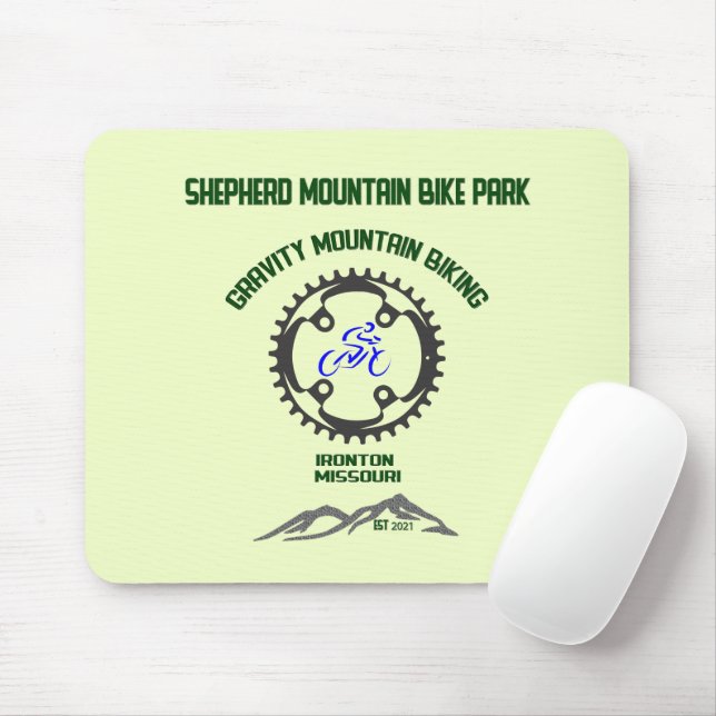 Shepherd Mountain Bike Park Mouse Pad (With Mouse)