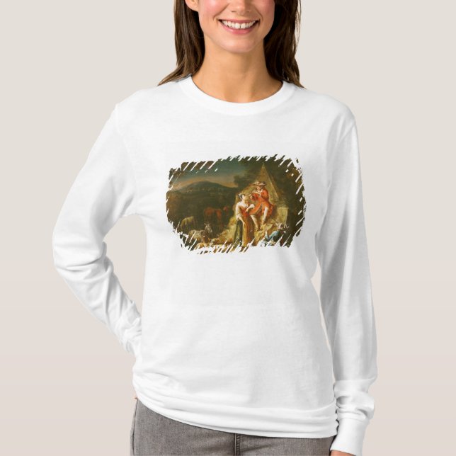 Shepherd Playing a Flute T-Shirt (Front)