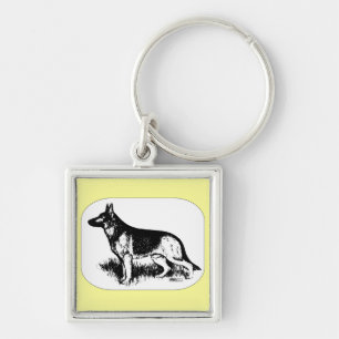 Shepherd Profile Key Ring