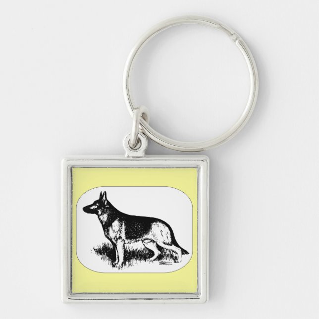 Shepherd Profile Key Ring (Front)