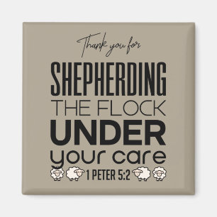 Shepherd the Flock Tan Magnet
