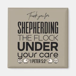 Shepherd the Flock Tan Magnet