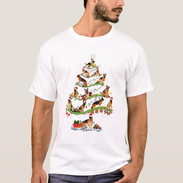 Shepherd Tree Christmas Candy T-Shirt (Front)
