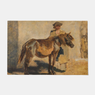 Shepherd With a Horse (Equine) Doormat