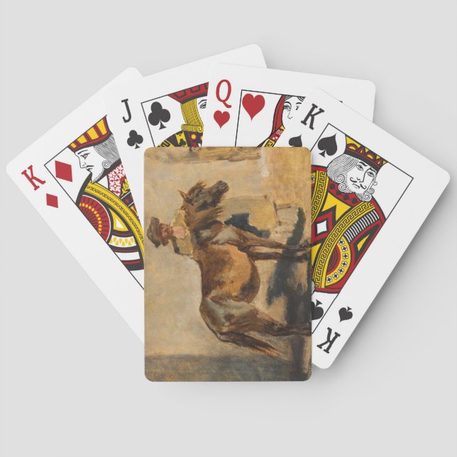 Shepherd With a Horse (Equine) Playing Cards (Back)