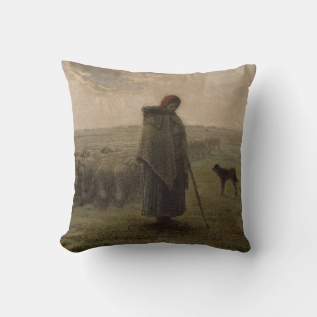 Shepherdess and Her Flock | 1862-63 Cushion (Front)