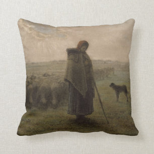 Shepherdess and Her Flock 1862-63 Cushion