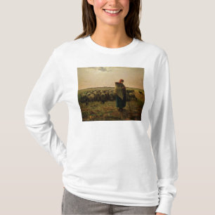 Shepherdess with her Flock, 1863 T-Shirt