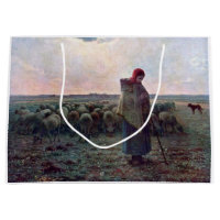 Shepherdess with Her Flock, Jean-Francois Millet