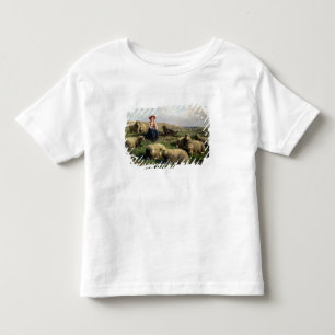 Shepherdess with Sheep in a Landscape Toddler T-Shirt