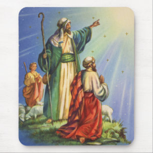 Shepherds and the Star Mouse Pad